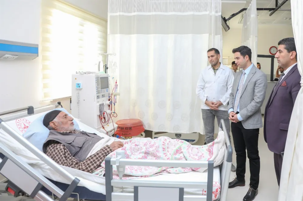 KAYMAKAM  GÜZEL, DEVLET HASTANESİNİ ZİYARET ETTİ